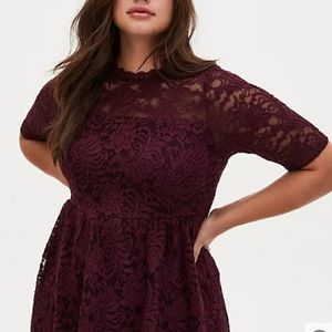 Torrid Lace Babydoll Top